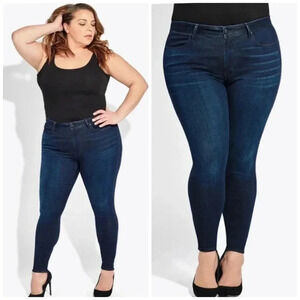 AYR Womens Size 18 The Onelove Dark Wash High Rise Blue Skinny Jeans RARE